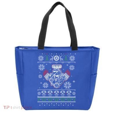 Muscle Car V8 Engine Lovers Ugly Christmas Ugly Design Gift Tote Bag