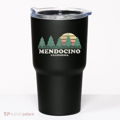 Mendocino Ca Vintage Throwback Retro 70s Design Tumbler