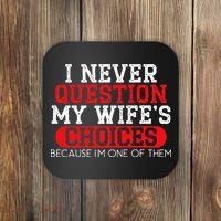 Married Couple Wedding Anniversary Funny Marriage Coaster thumb 0