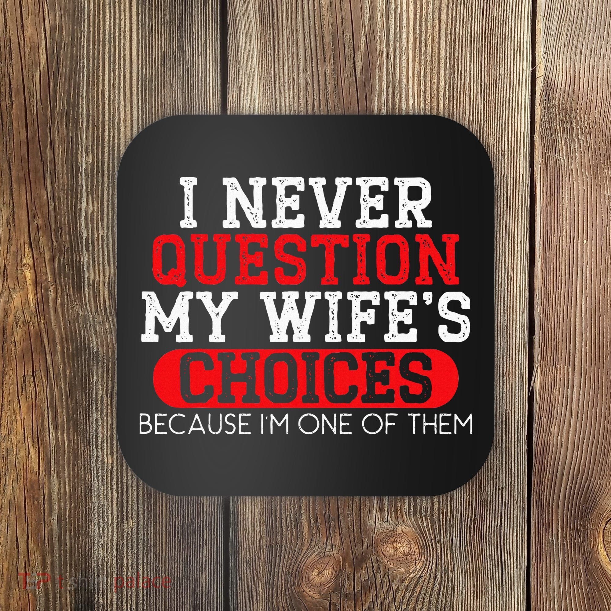Married Couple Wedding Anniversary Funny Marriage Coaster