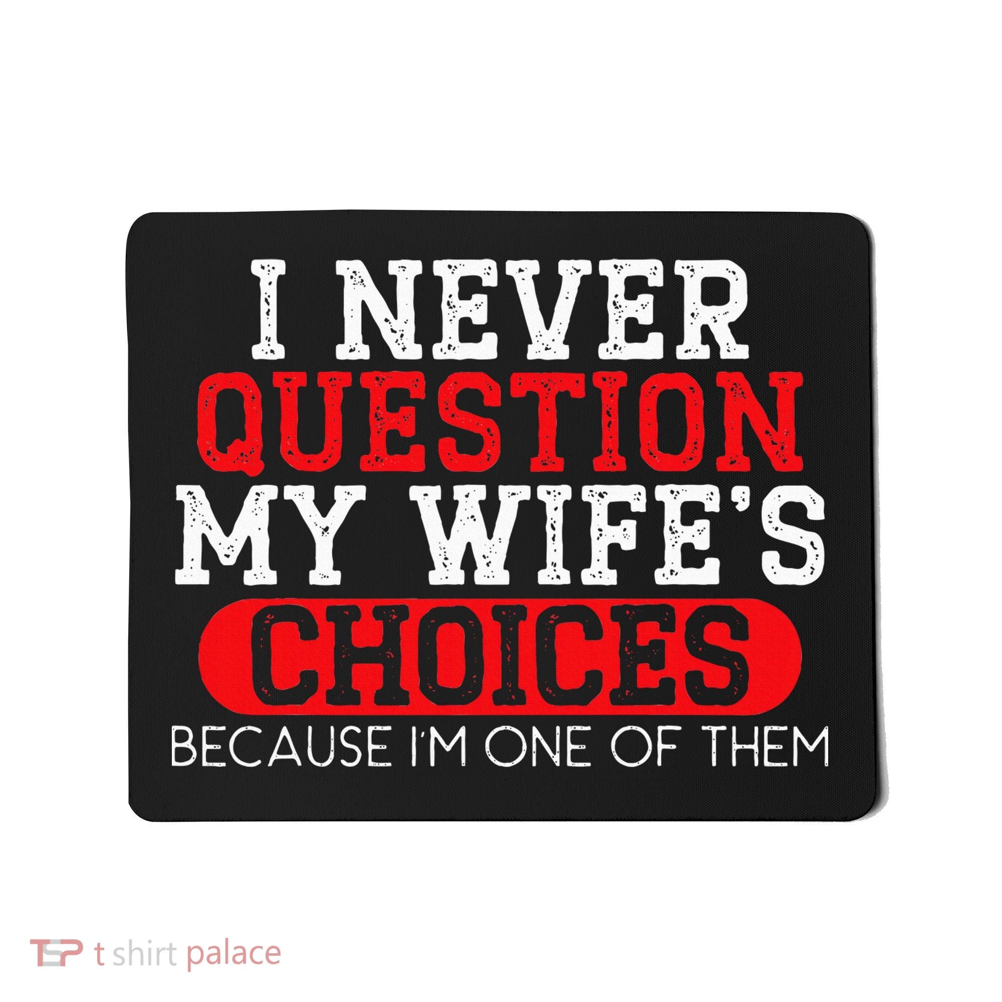 Married Couple Wedding Anniversary Funny Marriage Mousepad