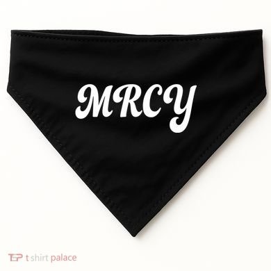 MRCY Christian Worship Shortened Word USA-Made Doggie Bandana