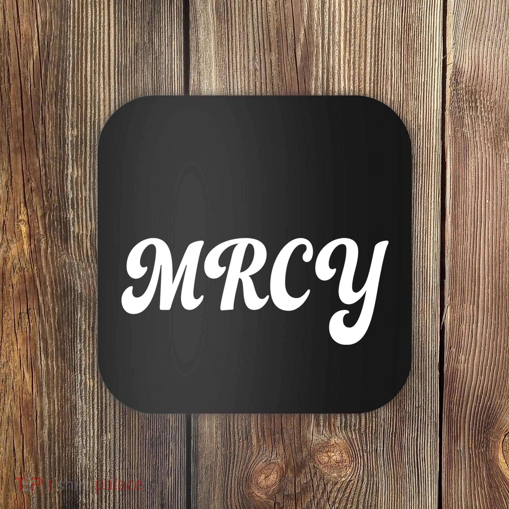 MRCY Christian Worship Shortened Word Coaster
