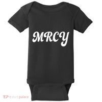 MRCY Christian Worship Shortened Word Baby Bodysuit thumb 0