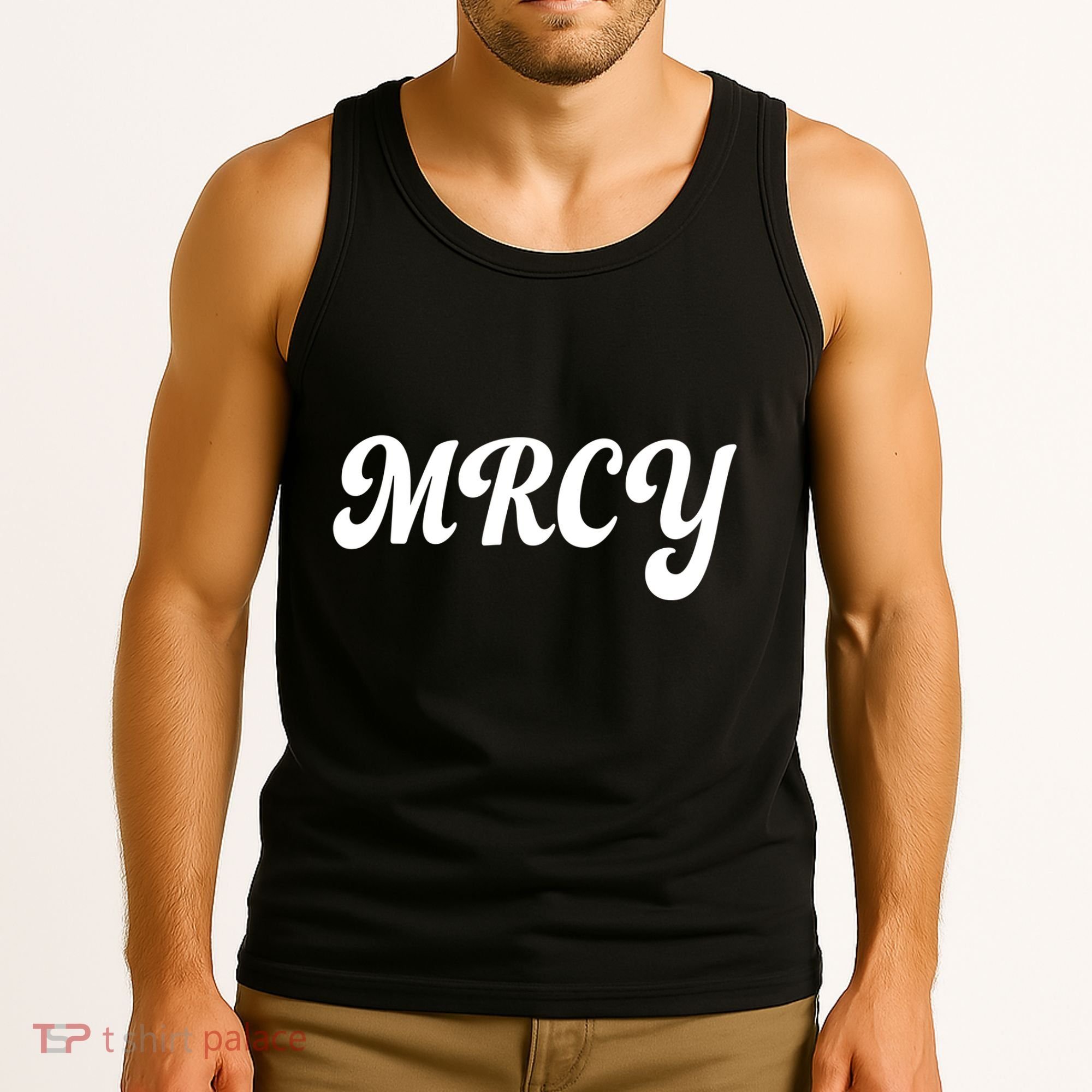 MRCY Christian Worship Shortened Word Tank Top