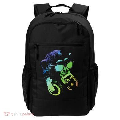 Monkey Chimp With Sunglasses And Headphones Backpack