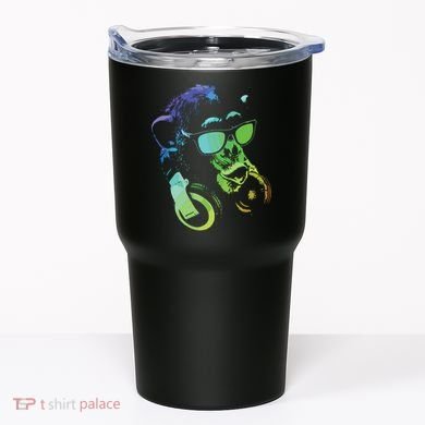 Monkey Chimp With Sunglasses And Headphones Tumbler