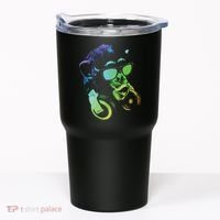 Monkey Chimp With Sunglasses And Headphones Tumbler thumb 0