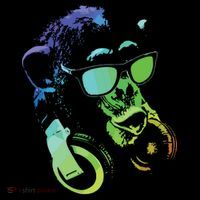 Monkey Chimp With Sunglasses And Headphones Ornament thumb 1