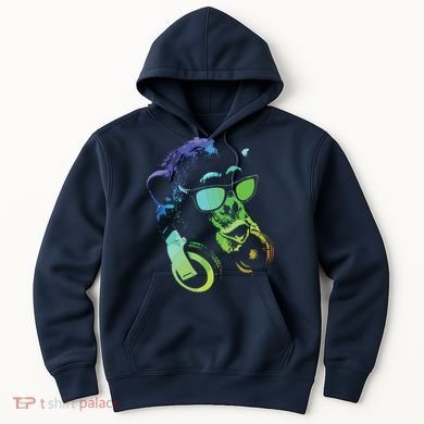Monkey Chimp With Sunglasses And Headphones Hoodie