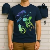 Monkey Chimp With Sunglasses And Headphones T-Shirt thumb 6