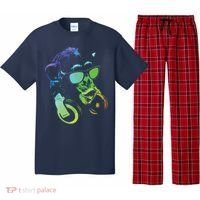Monkey Chimp With Sunglasses And Headphones Pajama Set thumb 0