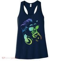 Monkey Chimp With Sunglasses And Headphones Women's Tank Top thumb 0