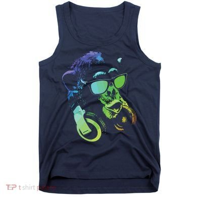 Monkey Chimp With Sunglasses And Headphones Tank Top