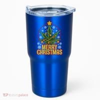 Merry Christmas Weed Marijuana Leaf Christmas Tree Pot Leaf Gift Tumbler thumb 0