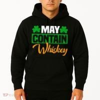 May Contain Whiskey Funny Irish St. Patrick's Day Hoodie thumb 2