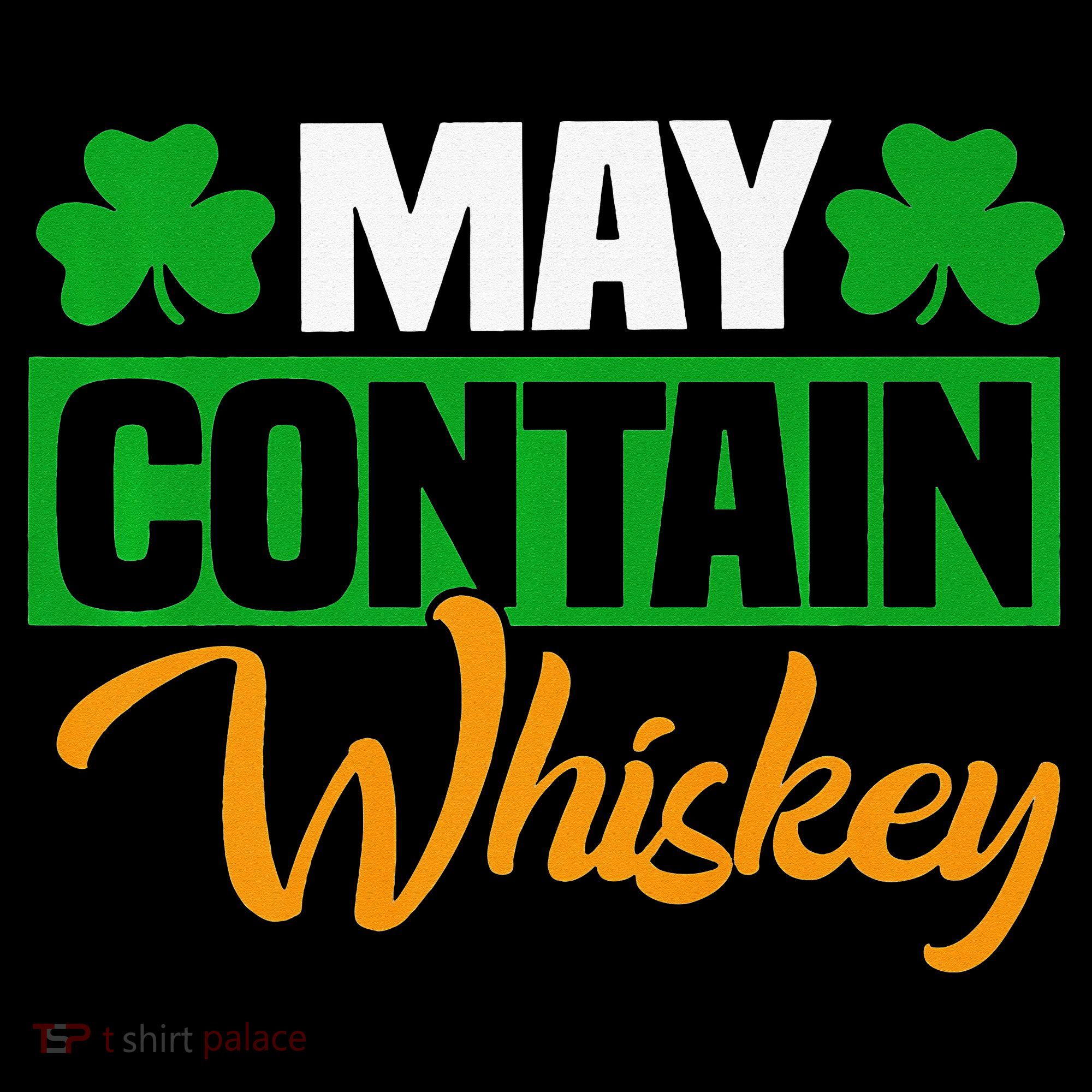 May Contain Whiskey Funny Irish St. Patrick's Day Mousepad
