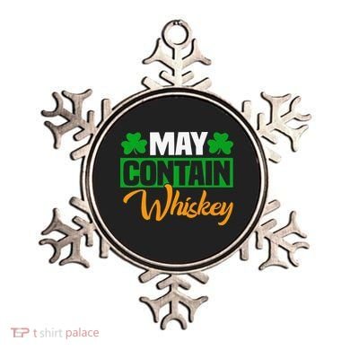 May Contain Whiskey Funny Irish St. Patrick's Day Ornament