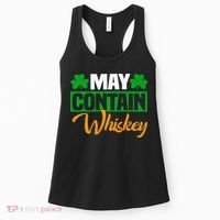 May Contain Whiskey Funny Irish St. Patrick's Day Women's Tank Top thumb 0