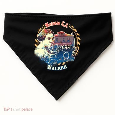 Madam CJ Walker Tribute, Black History, Future Entrepreneur USA-Made Doggie Bandana