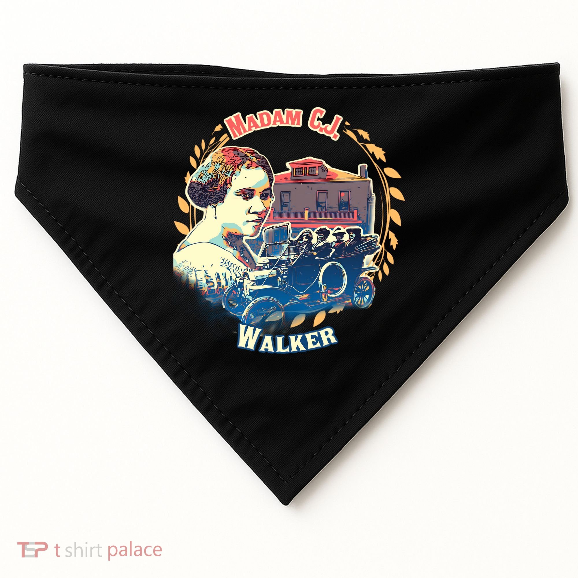 Madam CJ Walker Tribute, Black History, Future Entrepreneur USA-Made Doggie Bandana