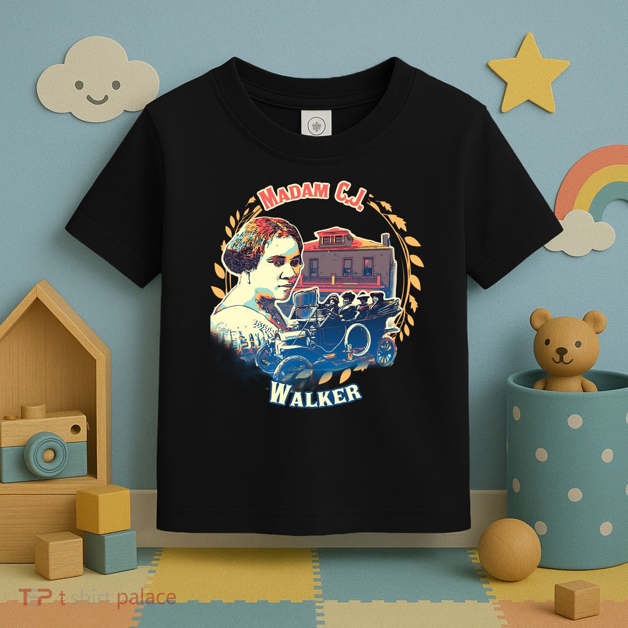Madam CJ Walker Tribute, Black History, Future Entrepreneur Toddler T-Shirt