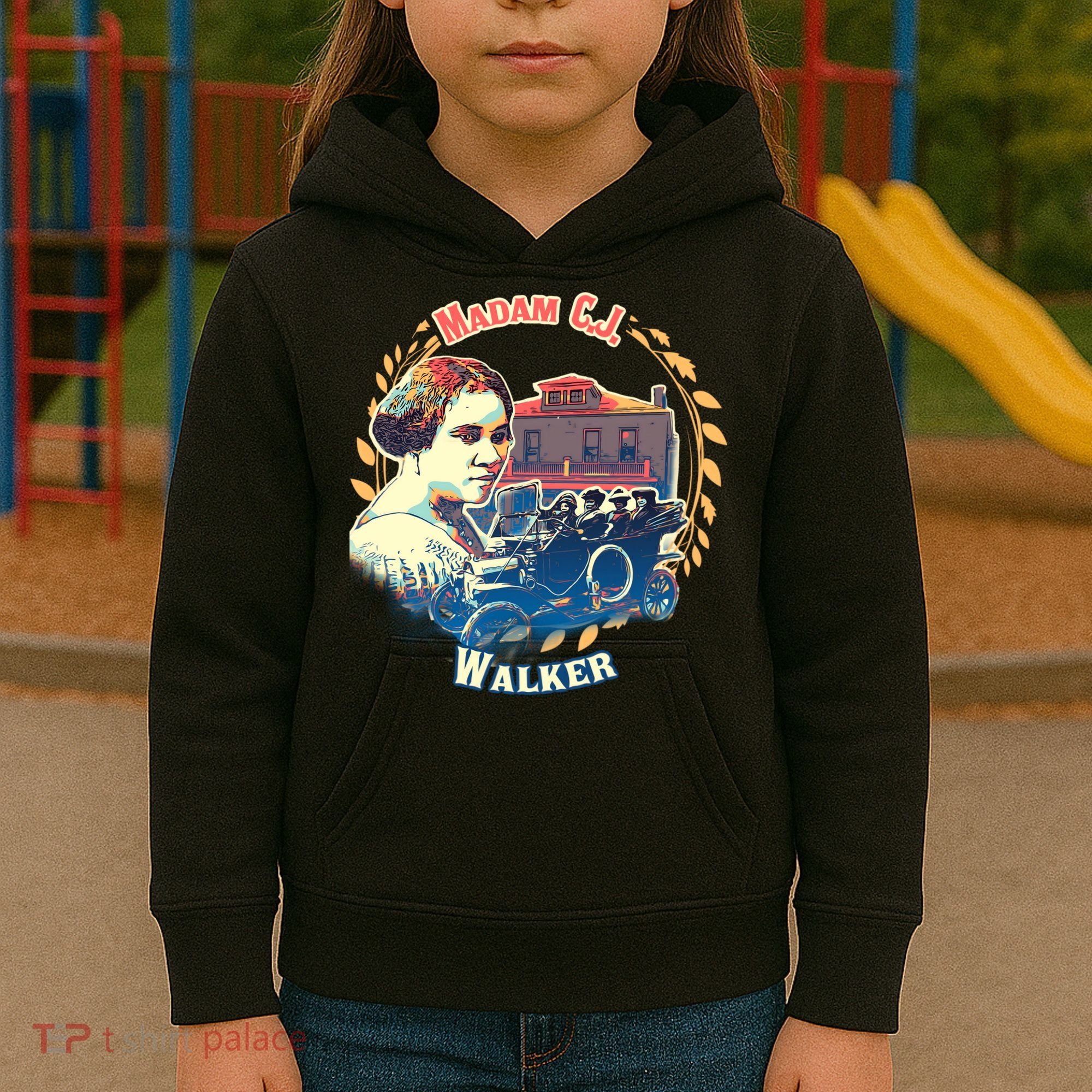 Madam CJ Walker Tribute, Black History, Future Entrepreneur Kids Hoodie