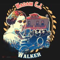 Madam CJ Walker Tribute, Black History, Future Entrepreneur Kids Long Sleeve Shirt thumb 2