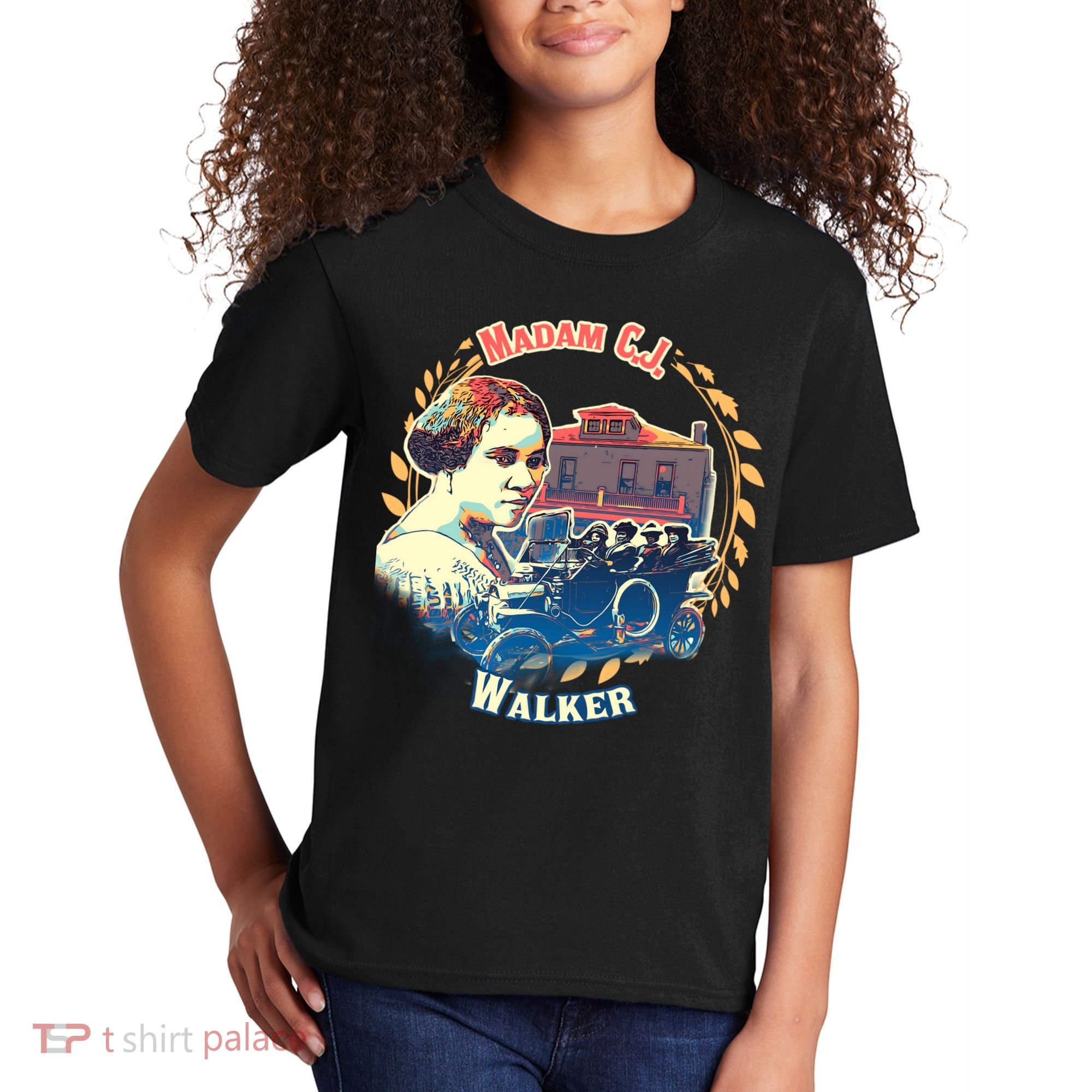 Madam CJ Walker Tribute, Black History, Future Entrepreneur Kids T-Shirt