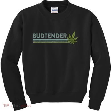 Marijuana Cannabis Weed Dispensary Agent Budtender Kids Sweatshirt