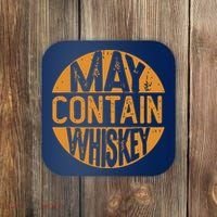 May Contain Whiskey Funny Liquor Drinking Coaster thumb 0