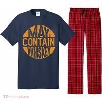 May Contain Whiskey Funny Liquor Drinking Pajama Set thumb 0
