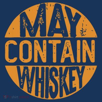 May Contain Whiskey Funny Liquor Drinking Mousepad