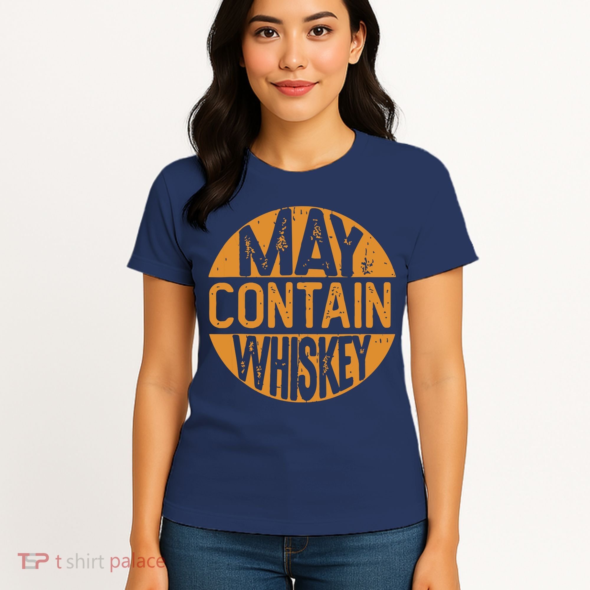 May Contain Whiskey Funny Liquor Drinking Women's T-Shirt