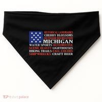 Michigan Characteristic Words USA-Made Doggie Bandana thumb 0