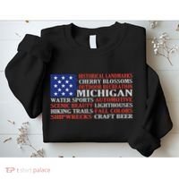Michigan Characteristic Words Sweatshirt thumb 2