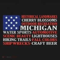 Michigan Characteristic Words Bucket Hat thumb 4