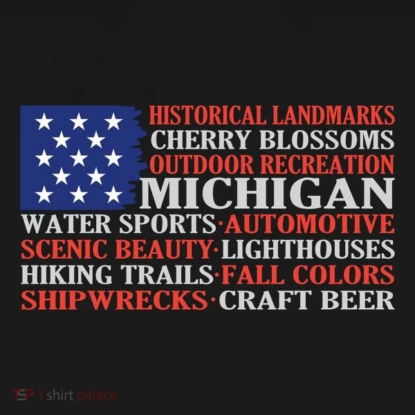 Michigan Characteristic Words Bucket Hat