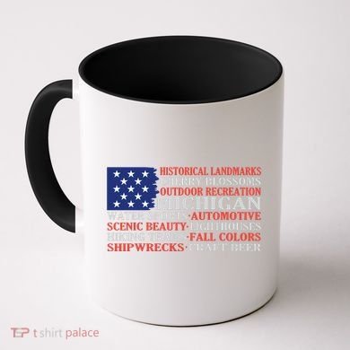 Michigan Characteristic Words Coffee Mug