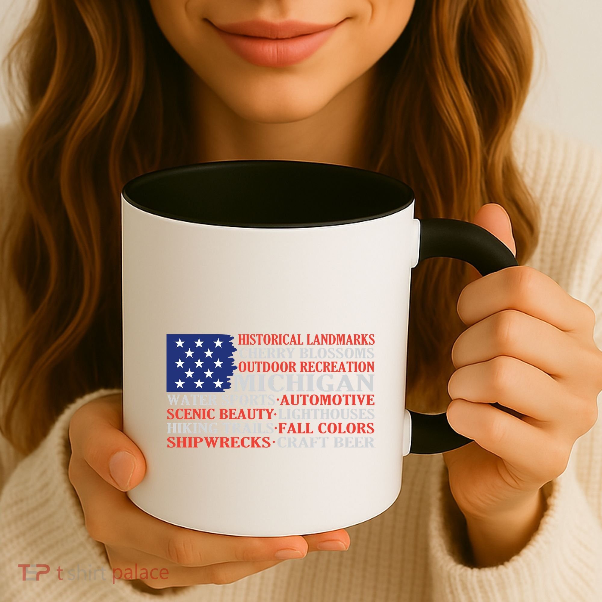Michigan Characteristic Words Coffee Mug