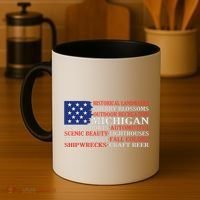 Michigan Characteristic Words Coffee Mug thumb 4