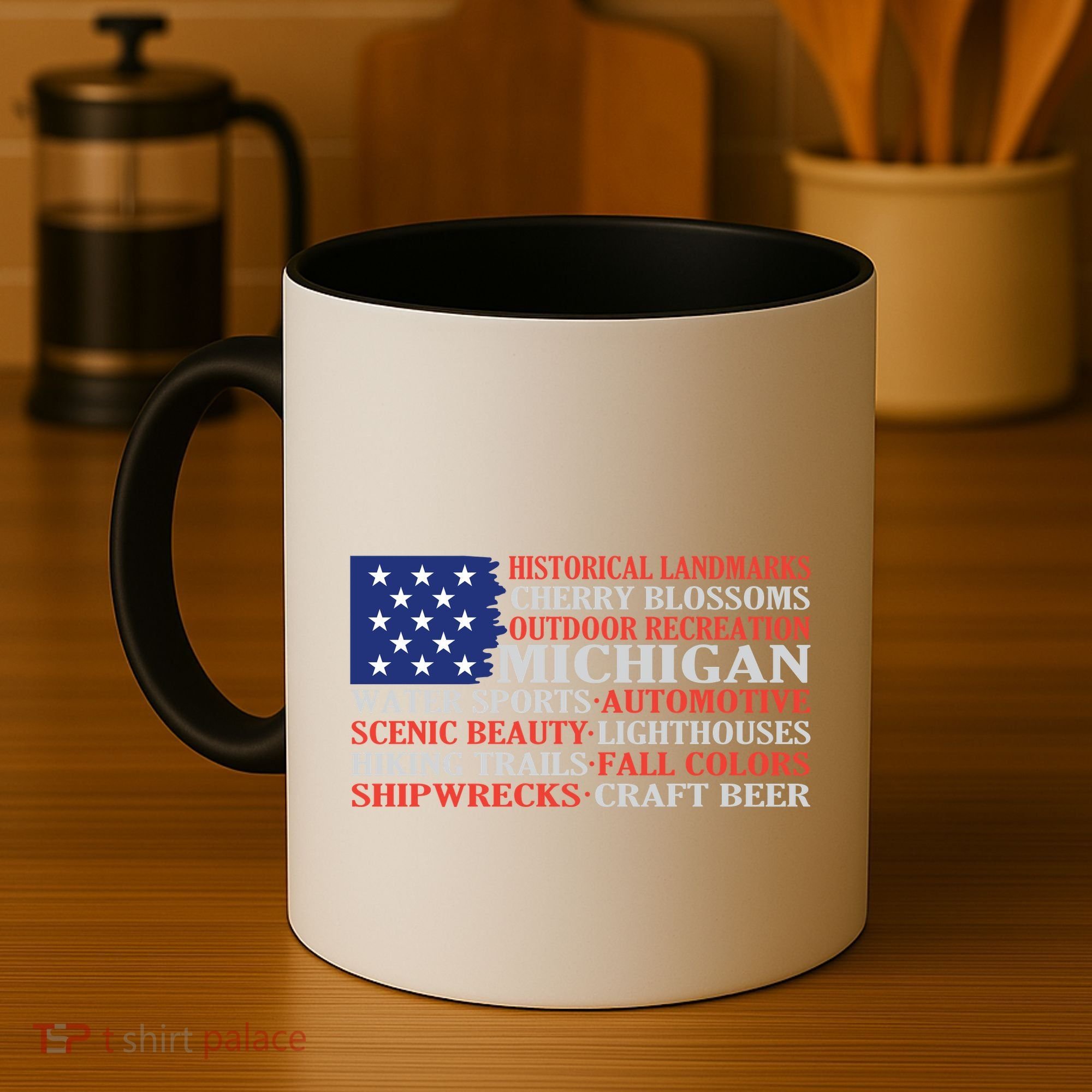 Michigan Characteristic Words Coffee Mug