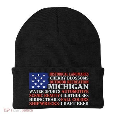 Michigan Characteristic Words Beanie