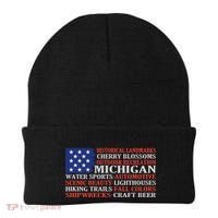 Michigan Characteristic Words Beanie thumb 0