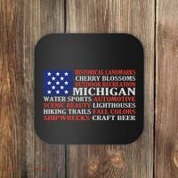 Michigan Characteristic Words Coaster thumb 0