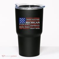 Michigan Characteristic Words Tumbler thumb 0