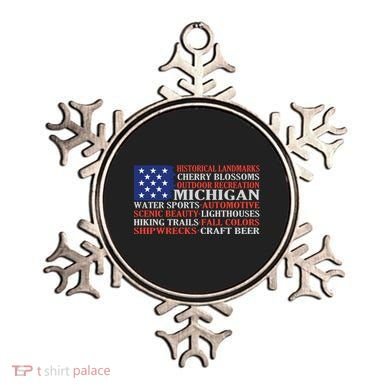 Michigan Characteristic Words Ornament