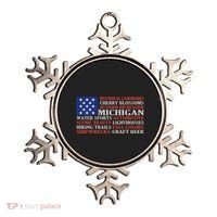 Michigan Characteristic Words Ornament thumb 0