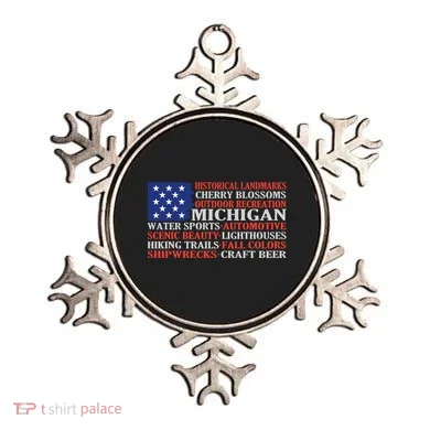 Michigan Characteristic Words Ornament
