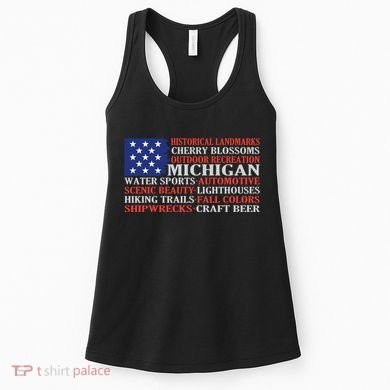 Michigan Characteristic Words Women's Tank Top